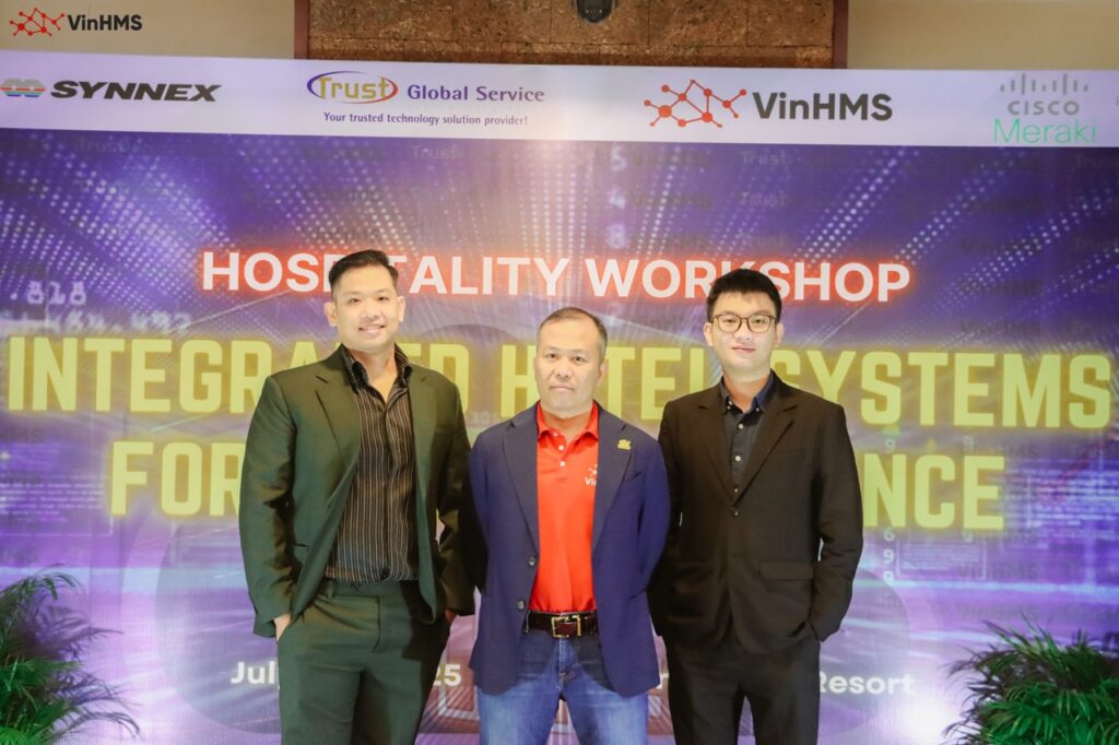 Phil (on the right) and the CEO and BD Head